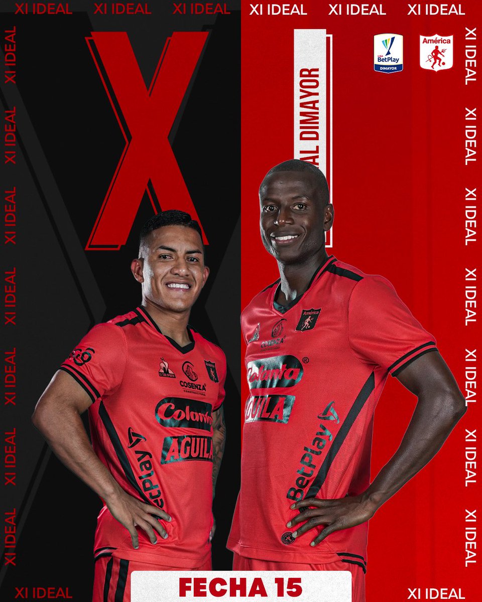 🤩 ¡Qué dupla! Nuestros jugadores Adrián Ramos y Cristian Barrios hacen parte del once ideal de la fecha 15 de la Liga BetPlay 2023-II. 🏅👏