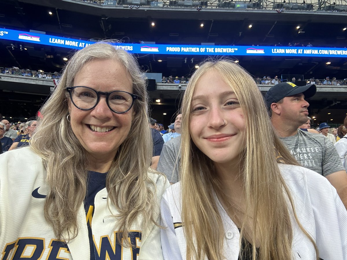 juliebalchWI's tweet photo. Could not be more excited to be at the first game of the playoffs! My happy place is extra happy today, from the third row! GO BREWERS!
#ThisIsMyCrew https://t.co/7b9Odi9Ctw
