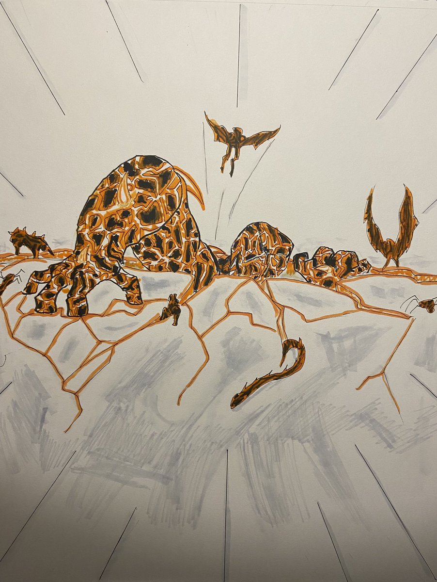 RevansSaber's tweet photo. @GeronimoDraws #drawnimo Nether Beast https://t.co/hUZdoQEnFB