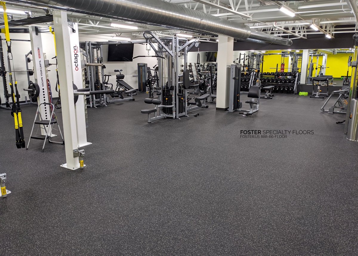 FosterFloors's tweet image. It&apos;s time for a new #TechTopic!💪
 @RobbinsSurfaces✨Galaxy Classic✨rubber flooring is a tough, resilient, &amp;amp; safe choice for any venue that endures intense use from athletes/fitness fanatics. It will perform at a high level without losing its structural integrity or performance.