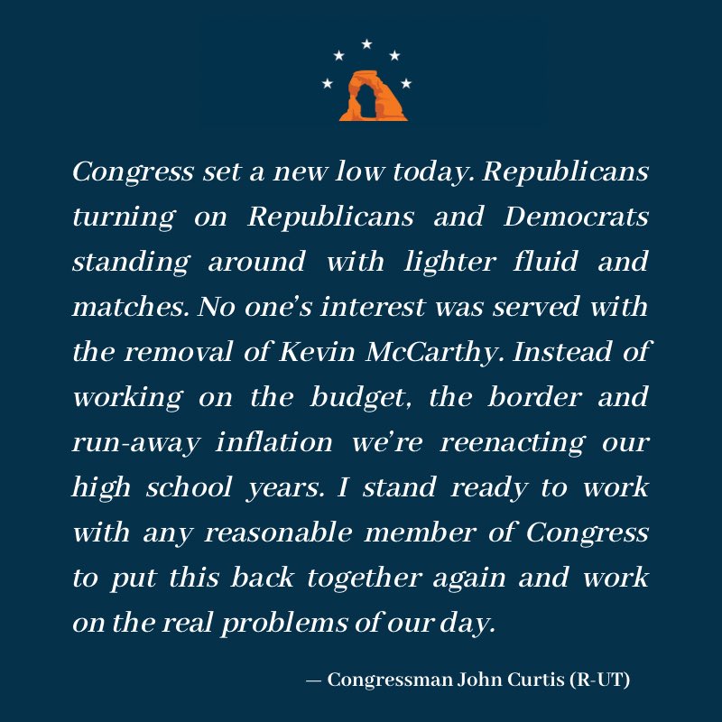 Senator John Curtis tweet media