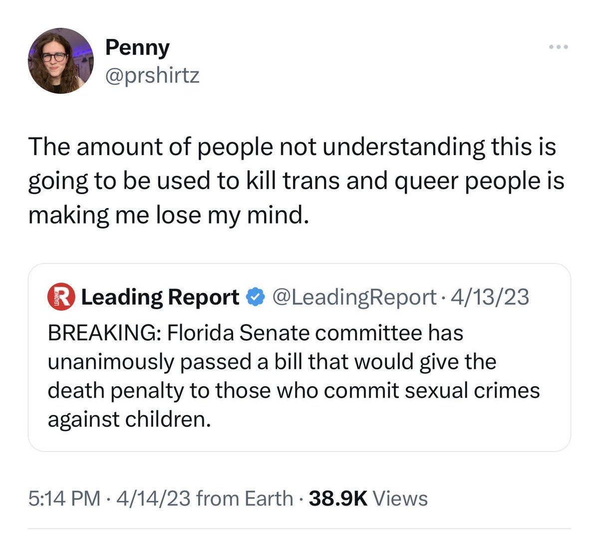 What an incredible self own