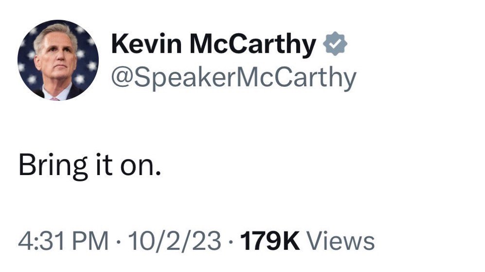 They Did and you’reeeeee out! #KevinMcCarthy #ousted #vacantspeakeroftheHouse #biggestloser #karma #whowillbethenextclown
#jokeofaparty