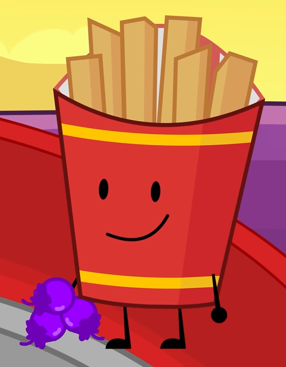 EchinaceaPuff's tweet photo. Eeeee Friesssss Fries he looks so happy... #bfdi #bfdia #bfdia6 https://t.co/VxZx60RiFy