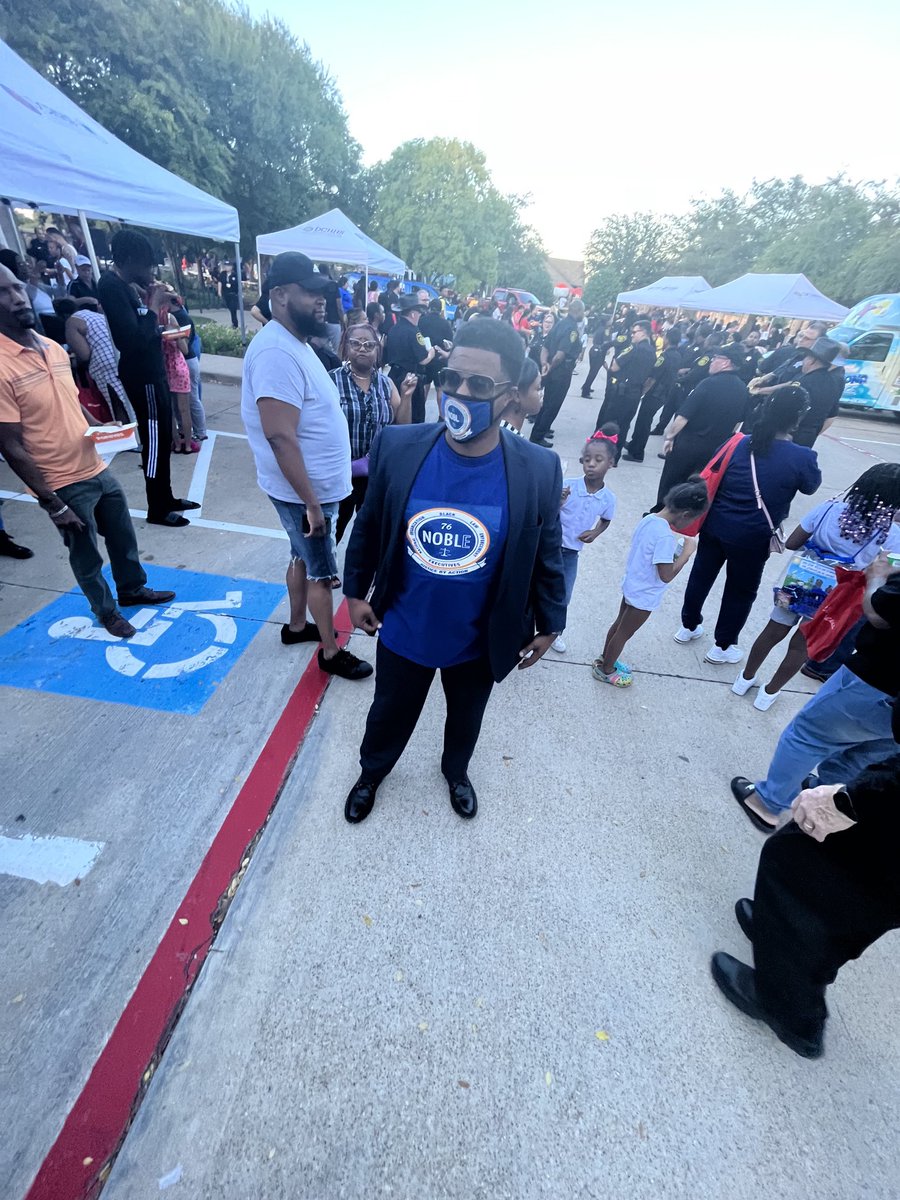 GNTX Chapter members supported National Night Out with Sheriff Brown and the Dallas County Sheriff’s Department