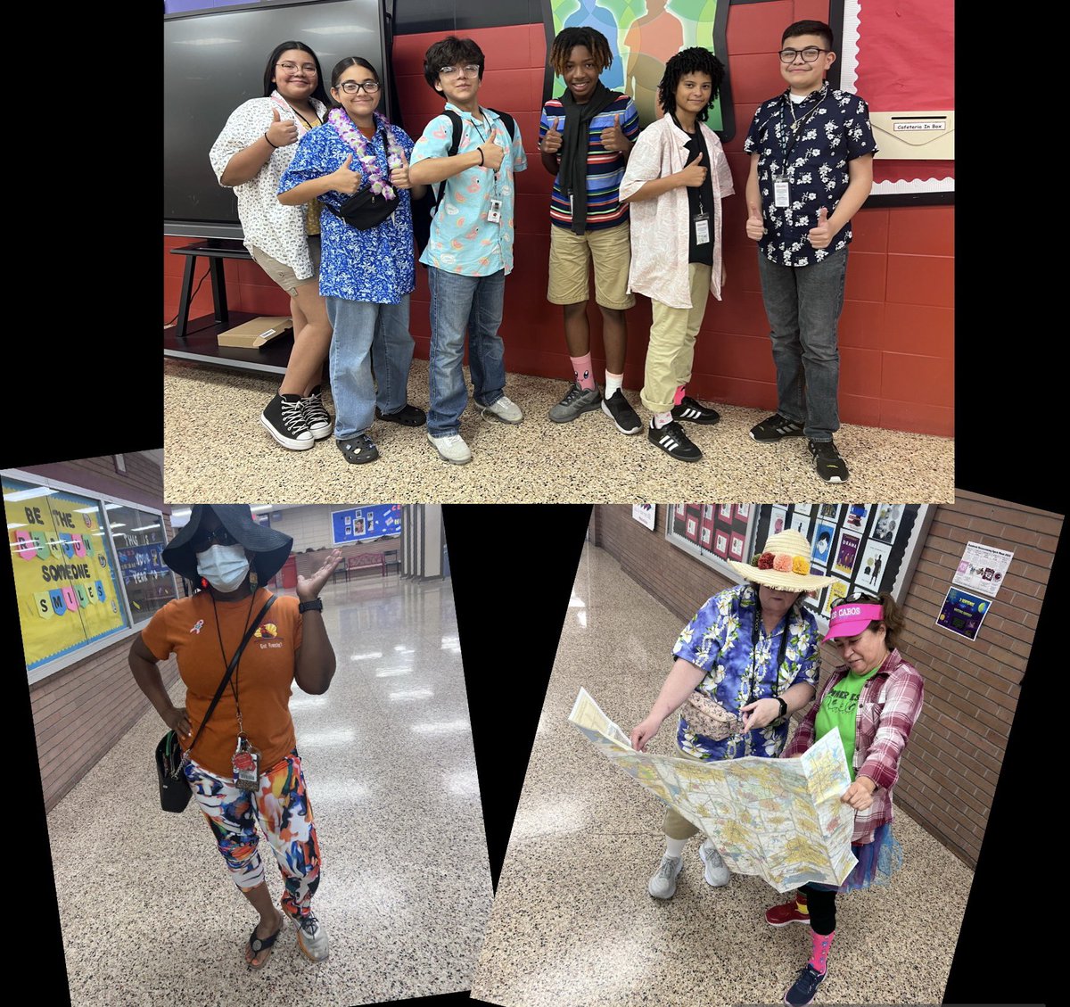 HMS_Couns's tweet photo. HOCO 🏈 Week is off to a fun start! Tacky Tourist Tuesday it is! We’re ready for the DUB against Stovall 😤 LET’S GOOOO BIG REDDDDDD‼️@HambrickMS_AISD @ClaudeMims90630 https://t.co/9XEJdQr81j