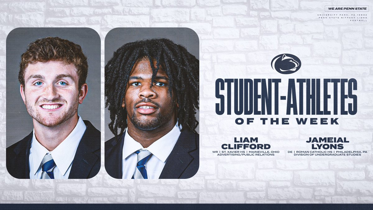 S/o to @LiamCliff7 &amp; <a href="/Mill12k/">Jameial Lyons</a>, our Student-Athletes of the Week 📚

#WeAre