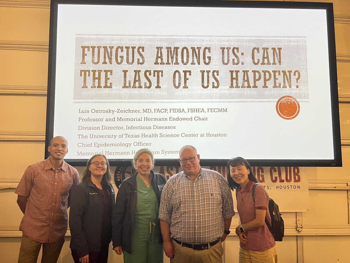 Fun talk today by Dr. Ostrosky @DrLuisO about fungal outbreaks and to answer the important question: can The Last of Us really happen?!