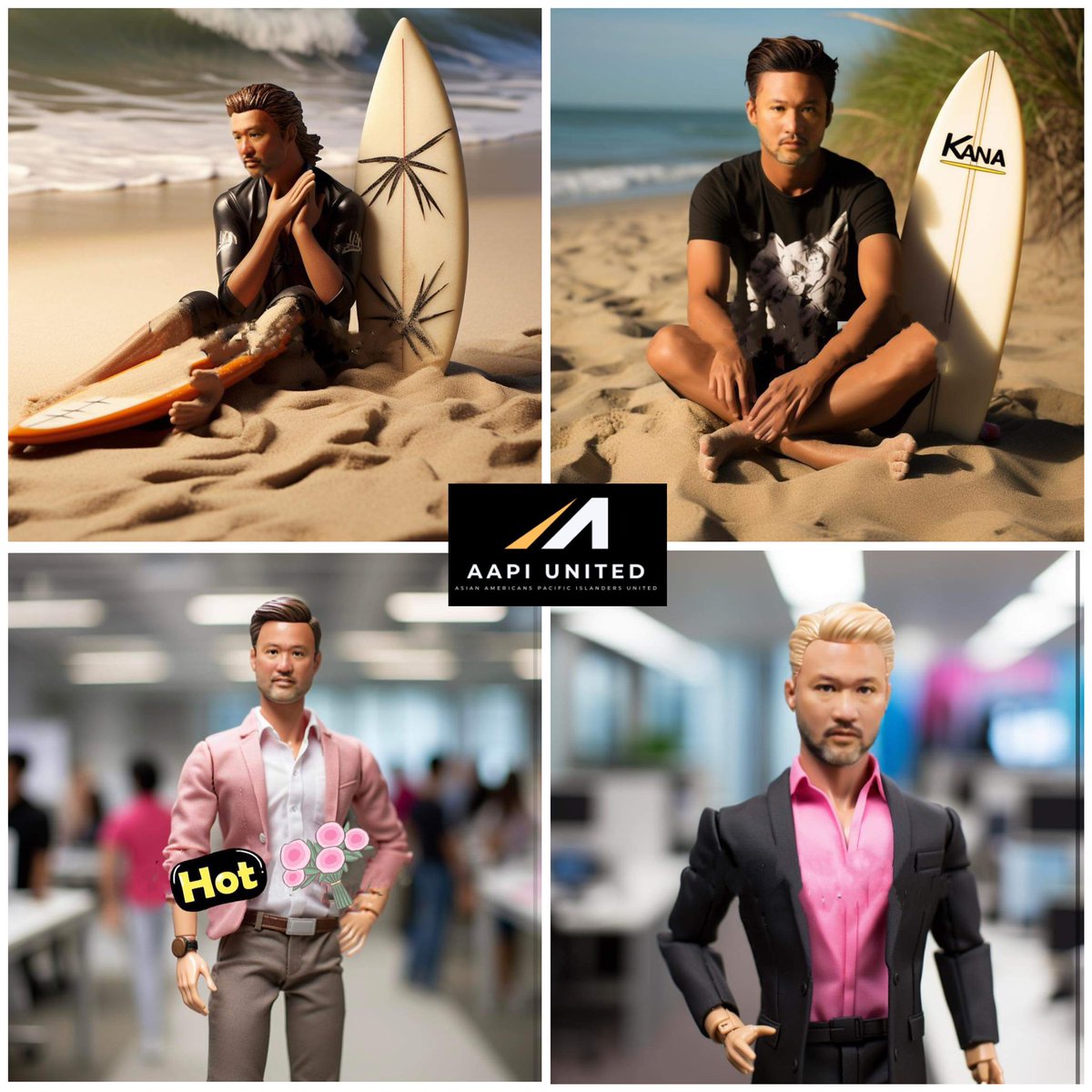 AAPIUNITED's tweet image. Part 1 from the creative mind of AAPI united  member and world renown artist,  Eva Zhou, who created these exclusives, “Asian Ken” 💯 check out this first series and wait until you see the entire collection 😘  #asianamerican