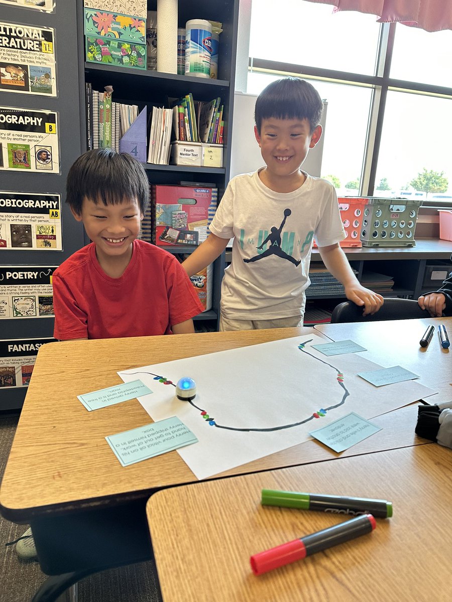 MrsSnyder_4th's tweet photo. Ozobot Plotting Activity! @MrsRLovesTech https://t.co/Gx3vXORj2d