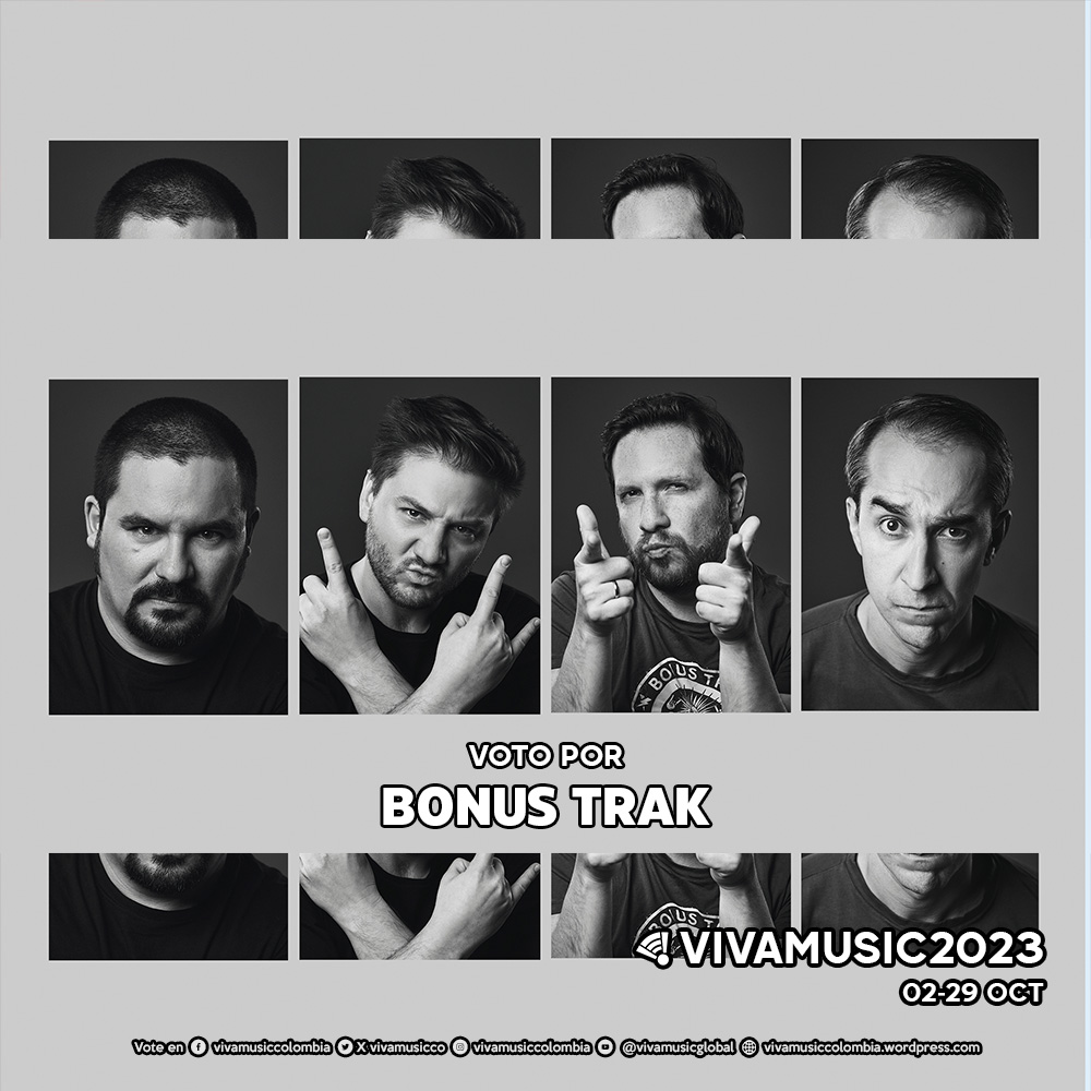 [LA GRAN VOTACIÓN] Voto por <a href="/bonustrakcol/">Bonus Trak</a> en los #VivaMusic2023 1 RT son 3 votos, cada Me gusta y Respuesta son 1 voto. También se puede votar en facebook.com/vivamusiccolom… instagram.com/vivamusiccolom… youtube.com/@vivamusiccolo…
Cubrimiento y resultados en vivamusiccolombia.wordpress.com