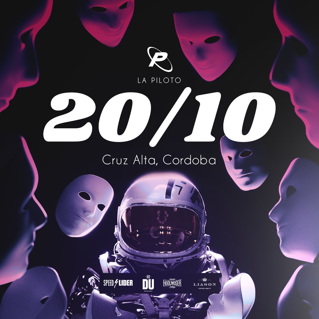 Cruz Alta preparáte para recibir a La Piloto.

20/10 en Garibaldi 762.