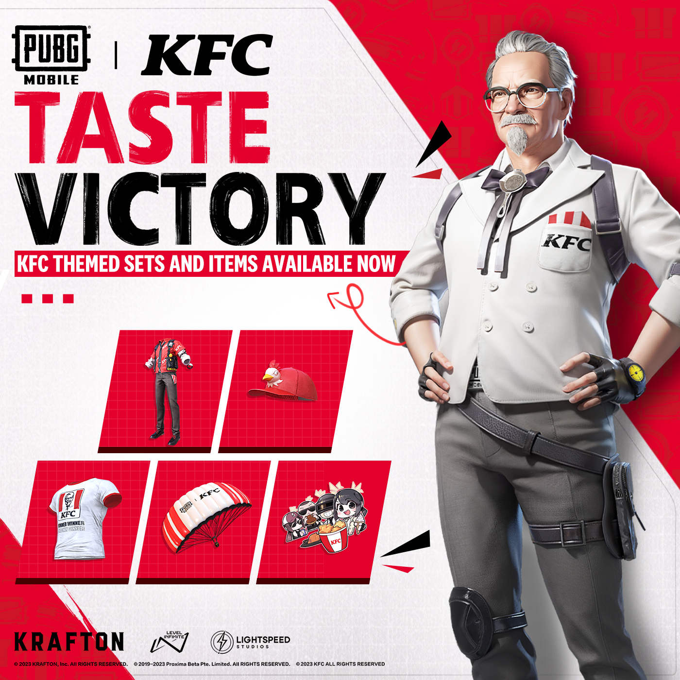当選品 非売品 KFC PUBG コラボ オリジナルグッズセット 1万円分のギフトカードが当たる！】『PUBG MOBILE』がKFC