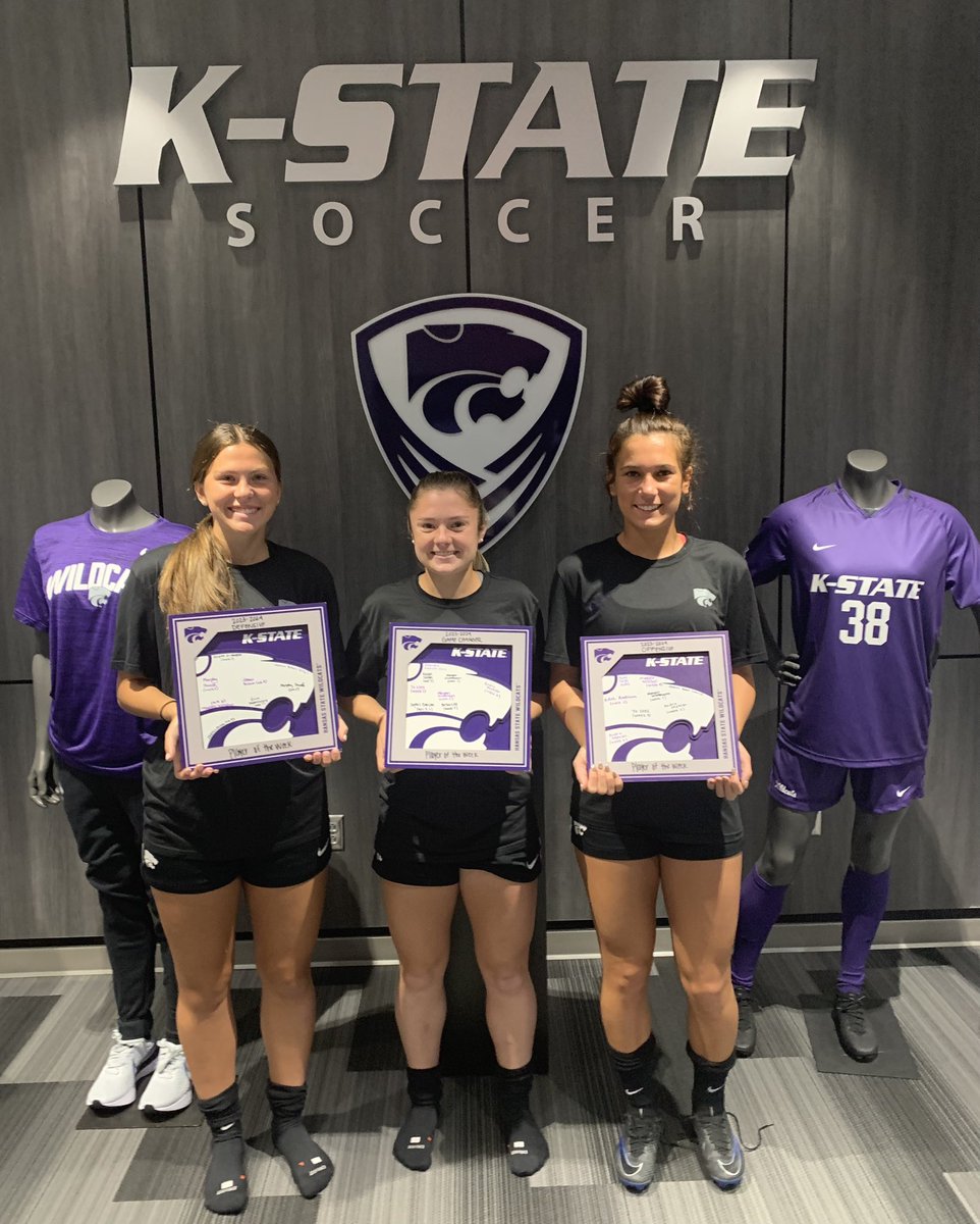 K-State Soccer (@kstatesoc) on Twitter photo Congrats to our Players of the Week from Week 7 of the Regular Season!
Offensive: Morgan Struttmann
Defensive: <a href="/_erin_morrissey/">Erin Morrissey</a>
Game Changer: <a href="/porterlist15/">Porter List</a> Congrats to our Players of the Week from Week 7 of the Regular Season!
Offensive: Morgan Struttmann
Defensive: <a href="/_erin_morrissey/">Erin Morrissey</a>
Game Changer: <a href="/porterlist15/">Porter List</a>