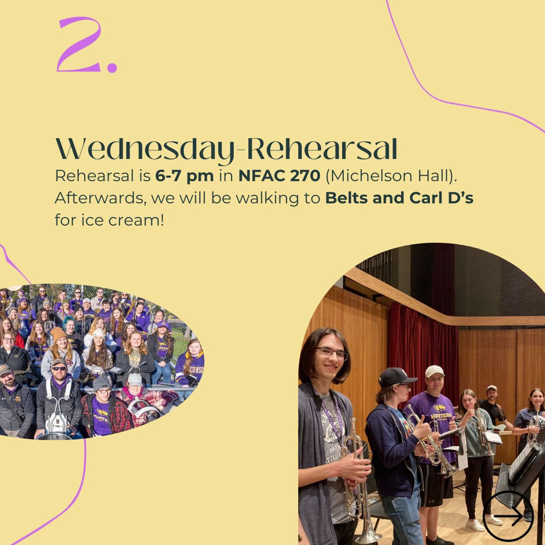 uwsppepband's tweet photo. Events this week!! We can't wait to see you there!! https://t.co/OmeUS9ttKV