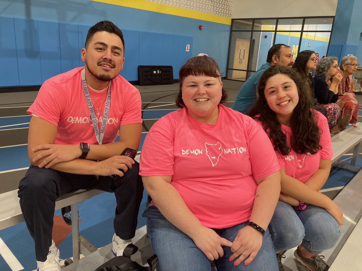 The <a href="/Maine_207/">Maine Township High School District 207</a> trio of alums supporting the <a href="/MEHSBlueDemons/">Maine East Athletics</a> volleyball program ! A Blue Demon, A Hawk and a Warrior! Two of the greatest Math teachers at East! <a href="/Maine_East_Math/">Maine East Math</a>