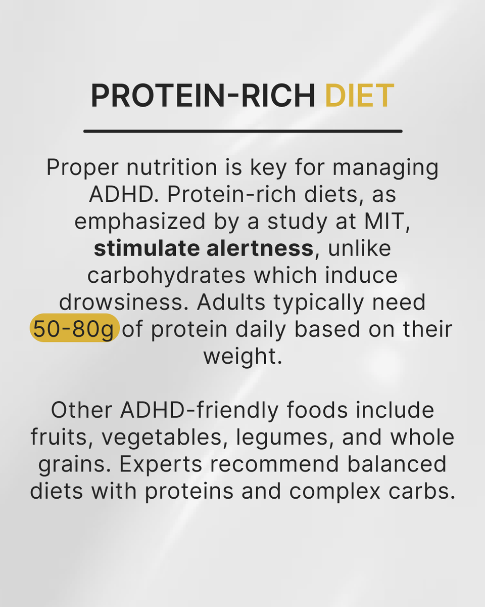 MEDvidi_com's tweet photo. (2/2)  Research shows promising outcomes with alternative strategies such as: 

✅ Cognitive-behavioral therapy
✅ Omega-3 supplements
✅ A protein-rich diet
✅ Exercise
✅ Brain training
✅ and Meditation

#adhd #adhdawareness #adhdsupport #adultadhd  #adhdtips #adhdtreatment https://t.co/1sdnRwFNgY