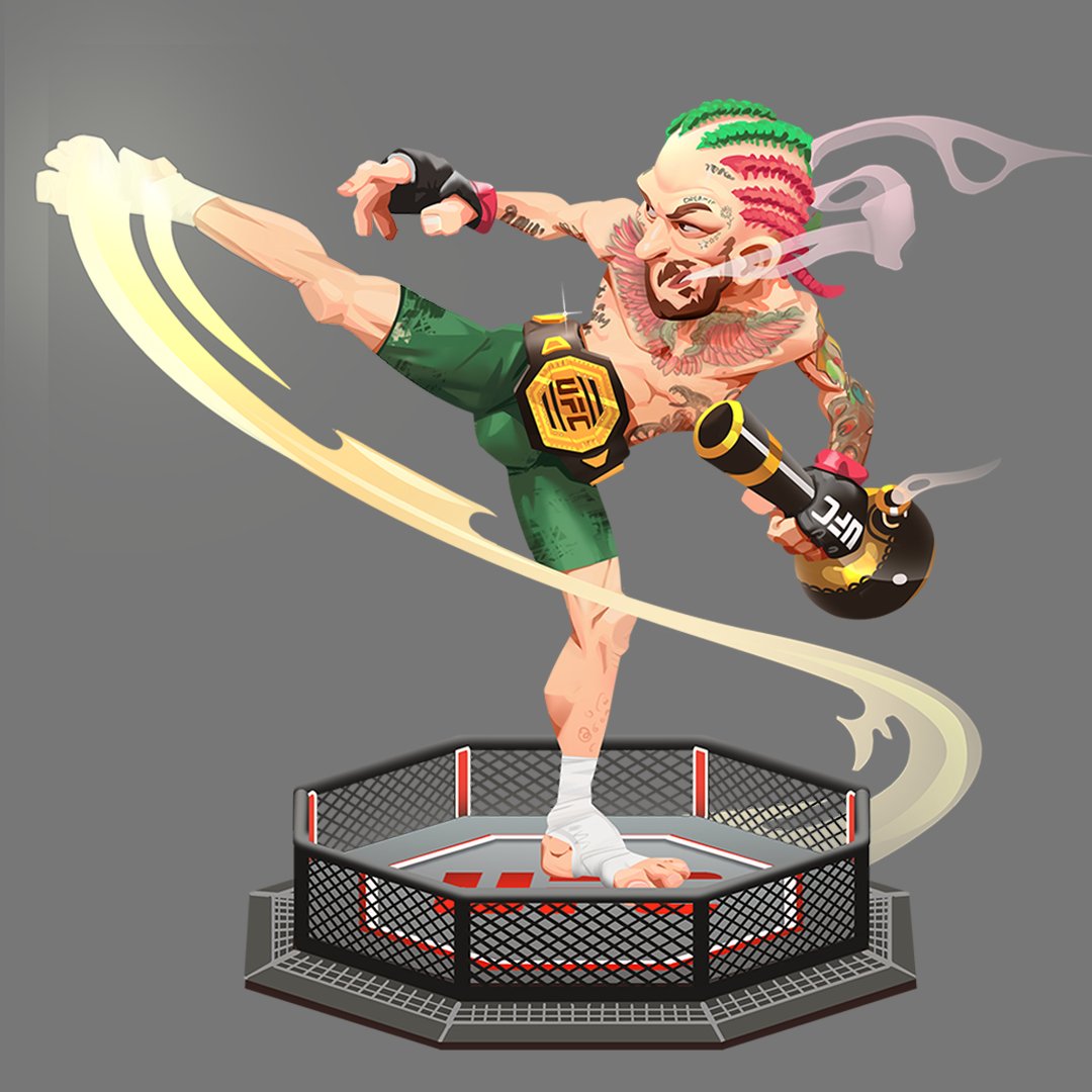 lurklaughlaunch's tweet photo. 👊 17-0, Celebrating @SugaSeanMMA with my fan art! 🎨 Considering turning this into a statue. Want one? I'm giving one away to a lucky follower! 🎁

To enter: 
1️⃣ Like this post ❤️ 
2️⃣ Comment below 👇 
3️⃣ Ensure you're following me 🙌 
📅 Winner announced Oct 10th! Good luck! 🍀 https://t.co/pGiekVu8EU