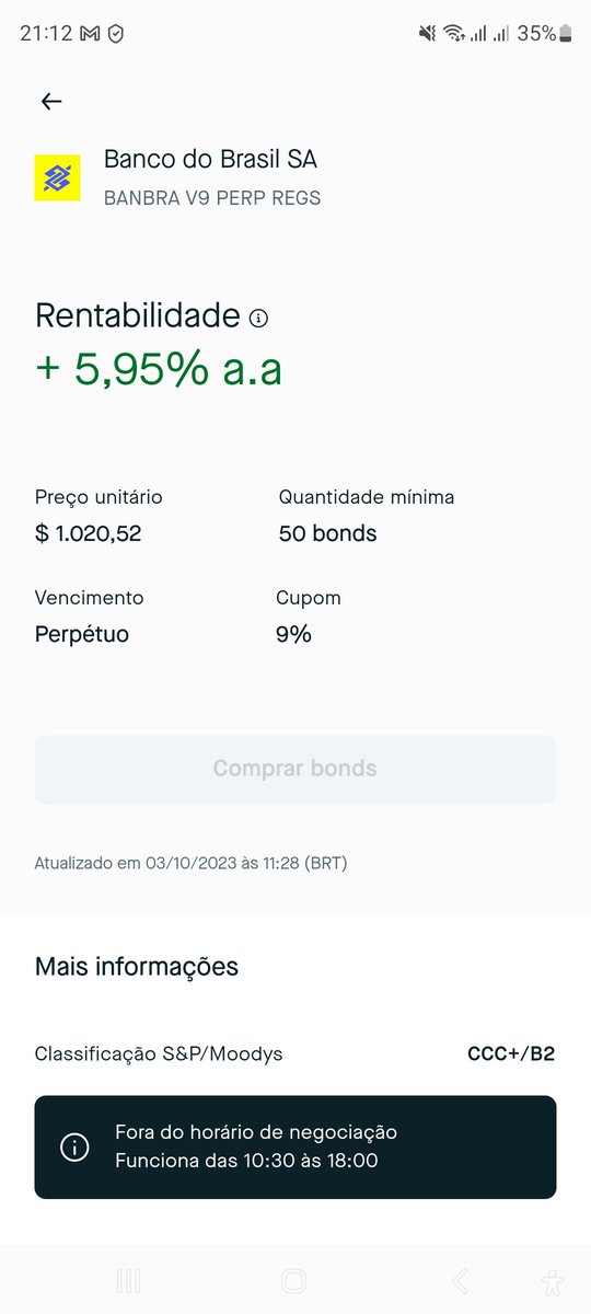 maedeca88's tweet photo. @MeninRibeiro Pedro boa noite, poderia comentar sobre esse bond. https://t.co/1LojSSSPoF