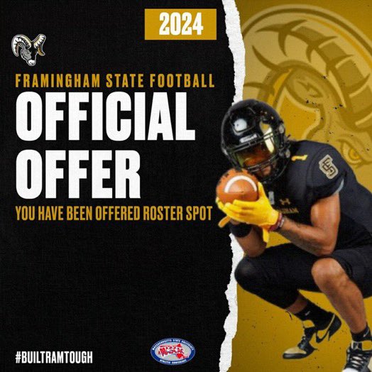 Blessed to receive another offer from Framingham State University #AGTG 
<a href="/CoachDice561/">Lance Mitchell, M.A.</a> <a href="/CoachMurray_Z6/">Jamelle Murray</a>