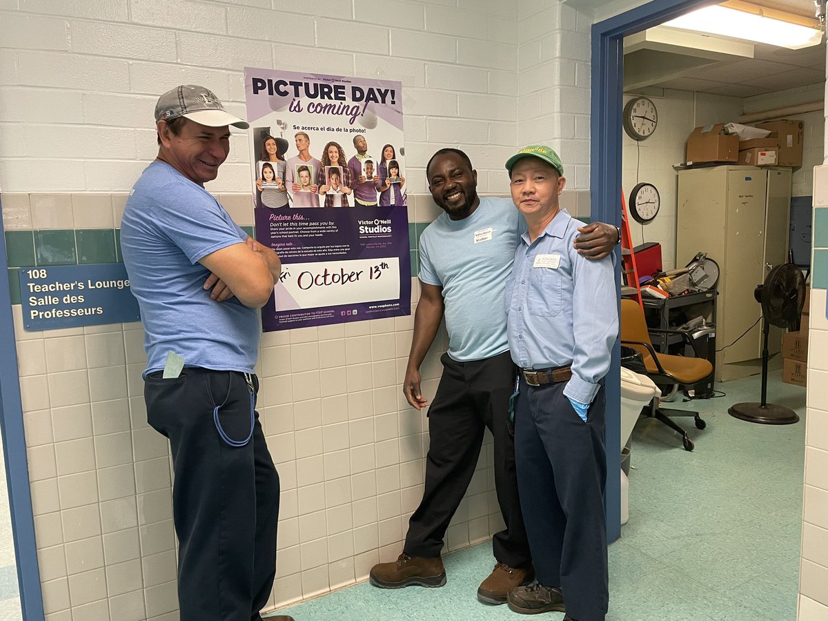 We didn’t catch all of our custodial staff in this picture but are indebted to all of their hard work and commitment to our school and students! A HUGE thanks to them! #kgpride #StrongerTogether #WeAllBelong @FCPSR2