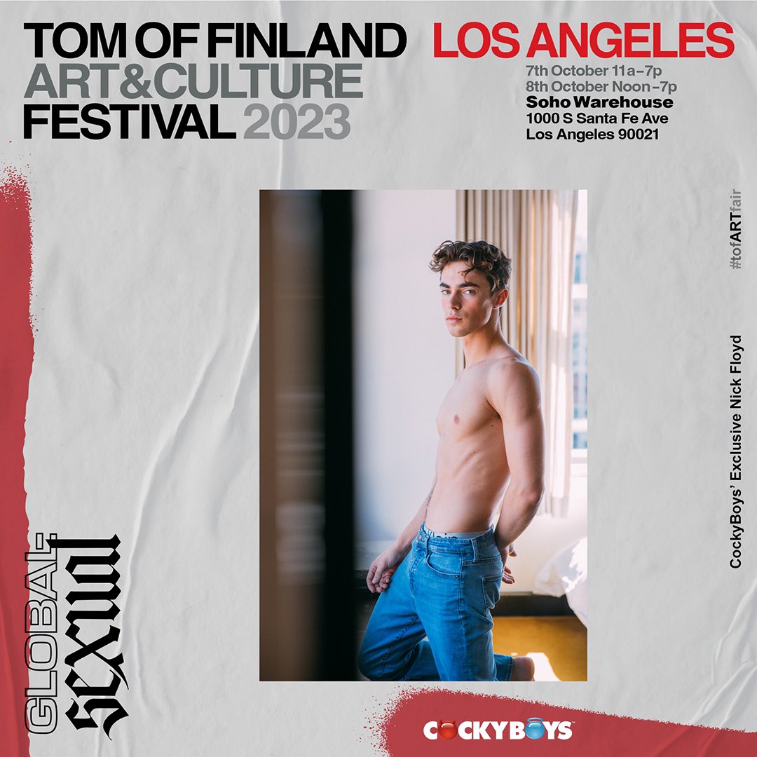 I’ll be on a panel with <a href="/CockyBoys/">CockyBoys</a> for the Tom of Finland Art &amp; Culture Festival 2023 – GlobalSexual
7th–8th October in Los Angeles

<a href="/TomsFoundation/">Tom of Finland</a> <a href="/RichardVillani6/">RICHARD VILLANI</a>
At the Soho Warehouse (1000 S Santa Fe Ave, Los Angeles, CA 90021)
tomoffinland.org/artfair