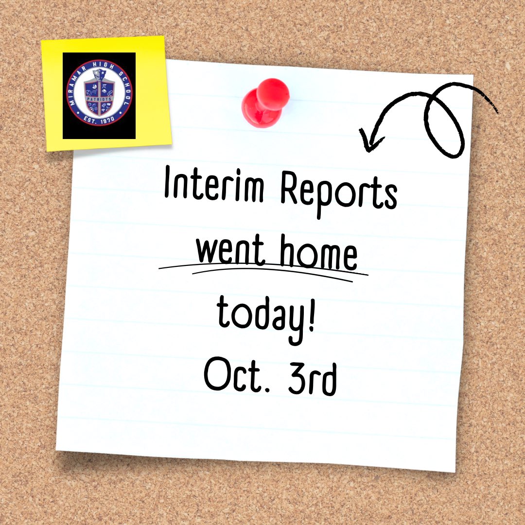 📚👩‍🏫 Interim Reports Alert! 👨‍🎓📊

Interim reports for the first 9 weeks went home today! 📝 It's time to check your child's grades and see their progress. 📈✨

#InterimReports #StudentProgress #First9Weeks