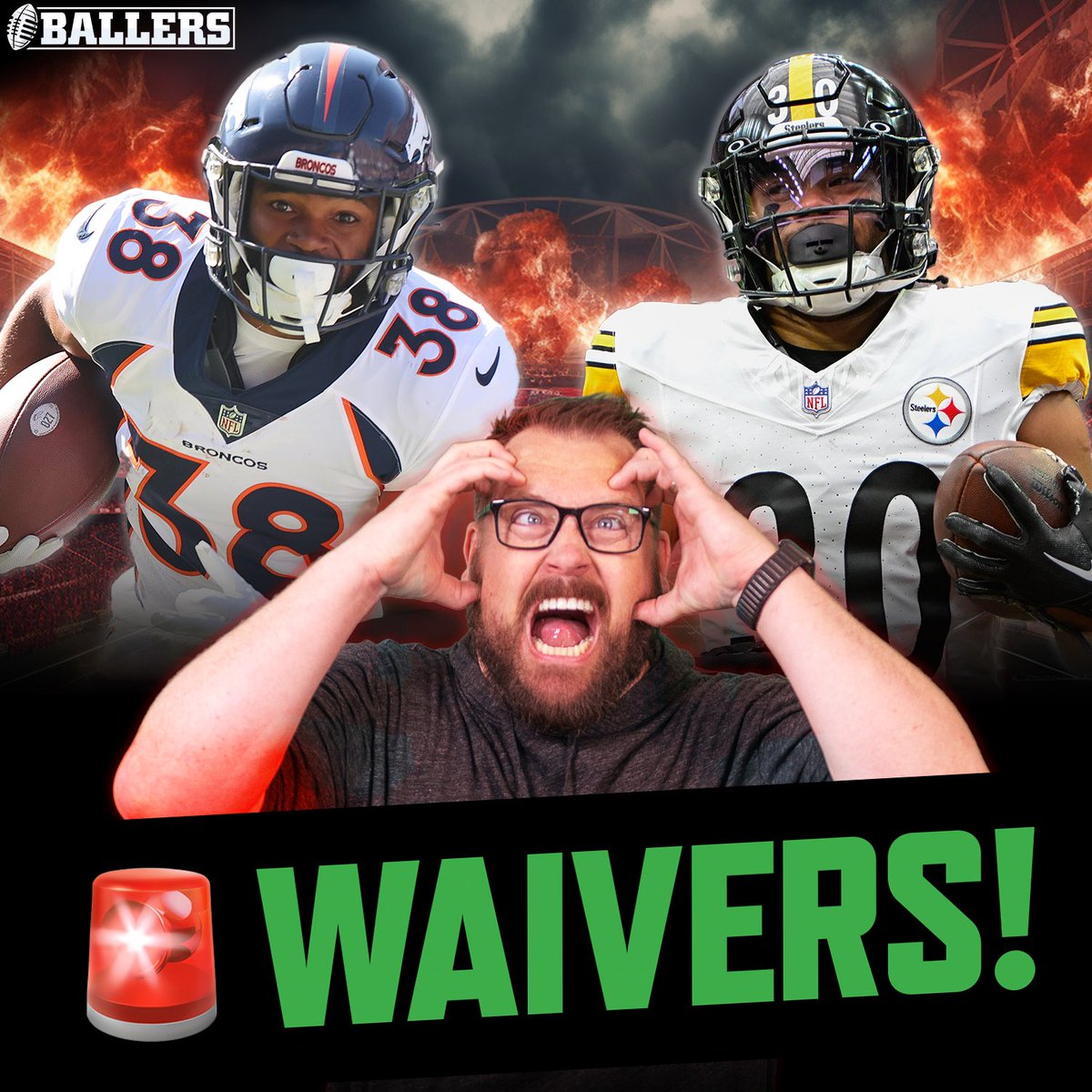 TheFFBallers's tweet photo. Some of our favorite WAIVER WIRE targets for your fantasy football team heading into Week 5 of NFL football. Keep an eye out for players who are more widely rostered. To hear more priority adds, check out today's podcast. https://t.co/PyX1b8FhYh