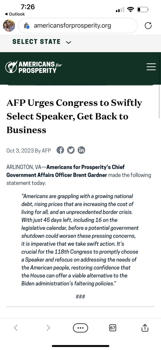 Echoing out Chief of Gov Affairs - the House needs to find a swift resolution and restore confidence. Get back to business #HouseofRepresentatives