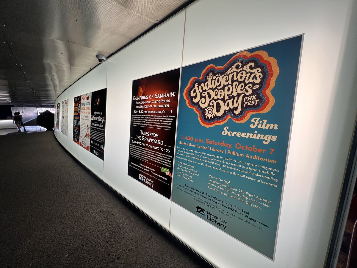 INDIEFILMFEST (@indiefilmfst) on Twitter photo Our #bilboards are up at the <a href="/PhxLibrary/">Phoenix Public Library</a>! This Saturday is our Official Screenings for #IPDPHXFEST2023 with <a href="/CahokiaPhx/">Cahokia</a> Doors open at 1PM | Films start at 1:30PM
<a href="/FuerteAZ/">Fuerte Arts Movement</a> | <a href="/RooseveltRowCDC/">Roosevelt Row CDC</a> | <a href="/azirishcenter/">AZ Irish</a> | <a href="/HelloBadgerPR1/">HelloBadger_PR</a> Our #bilboards are up at the <a href="/PhxLibrary/">Phoenix Public Library</a>! This Saturday is our Official Screenings for #IPDPHXFEST2023 with <a href="/CahokiaPhx/">Cahokia</a> Doors open at 1PM | Films start at 1:30PM
<a href="/FuerteAZ/">Fuerte Arts Movement</a> | <a href="/RooseveltRowCDC/">Roosevelt Row CDC</a> | <a href="/azirishcenter/">AZ Irish</a> | <a href="/HelloBadgerPR1/">HelloBadger_PR</a>