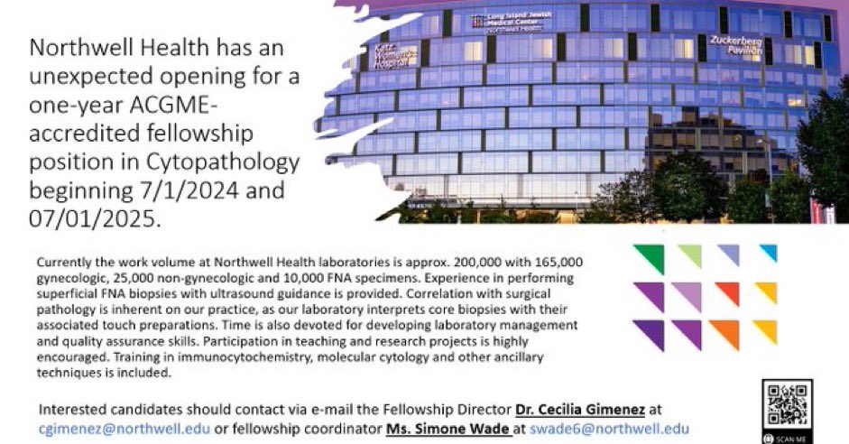 Check out our amazing Cytopathology Fellowship!! #PathTwitter <a href="/CeciliaEGimene1/">Cecilia E Gimenez</a>