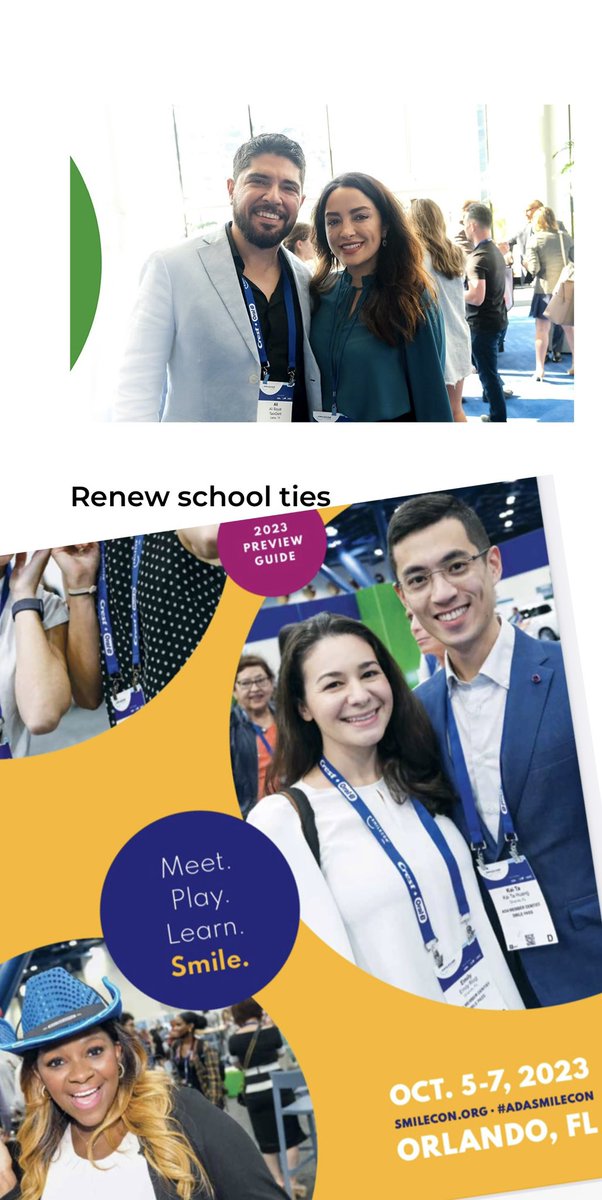 SaraE136's tweet photo. I want to hear your SmileCon dreams and expectations. Are you ready to smile, play, learn, and connect with dental colleagues from across the globe at the ADA SmileCon meeting in Orlando ? #ADASmileCon #AmericanDentalAssociation #ADAmember #ADApartner #sponsored #dentist https://t.co/0ccgFdUi1A