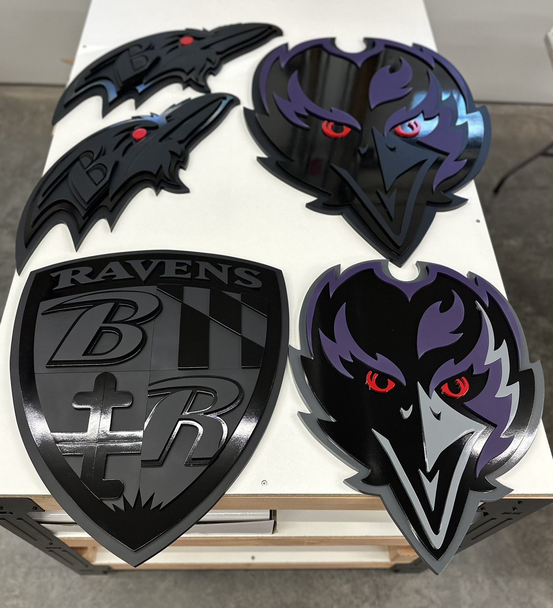 Was a busy week. 5 of the many signs done this week. 

#RavensFlock #ravens #MD #Baltimore #scrollsaw