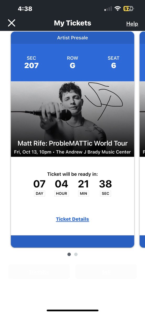 itsmestephl's tweet photo. Matt Rife Cincinnati tix for sale. 10pm show. 2 tix. DM if you’re interested. Just want what I paid. https://t.co/ZeSe9N9E7S