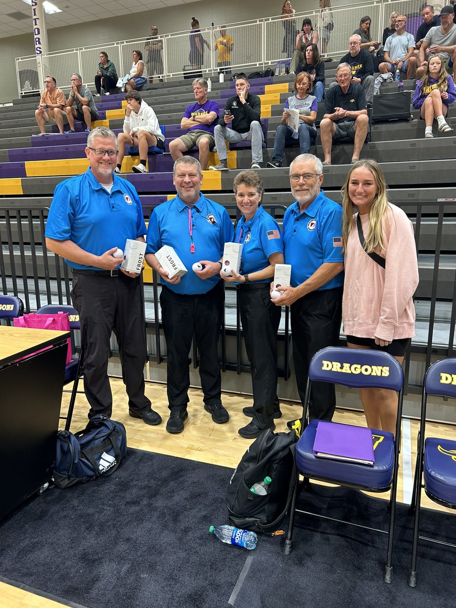 IGHSAU's tweet photo. Another shoutout from our APEX interns! Thanks you to Matt Parker, Gene Denny, Laura Roeder-Grubb &amp; Wayne Rude for officiating tonight’s Waukee @ Johnston match! https://t.co/05NZidOCLf