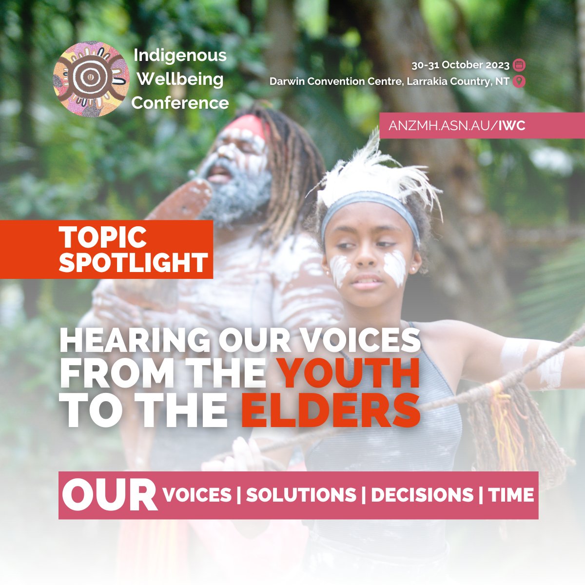 anzmha's tweet image. We are excited to showcase some of our incredible presenters at #IWC23, exploring the topic of 'Hearing Our Voices, From the Youth to the Elders' with @TheMatilda_USyd @MenziesResearch @MalpaProject @UQ_News and more.

Have a look at the program here: hubs.ly/Q024fyXK0