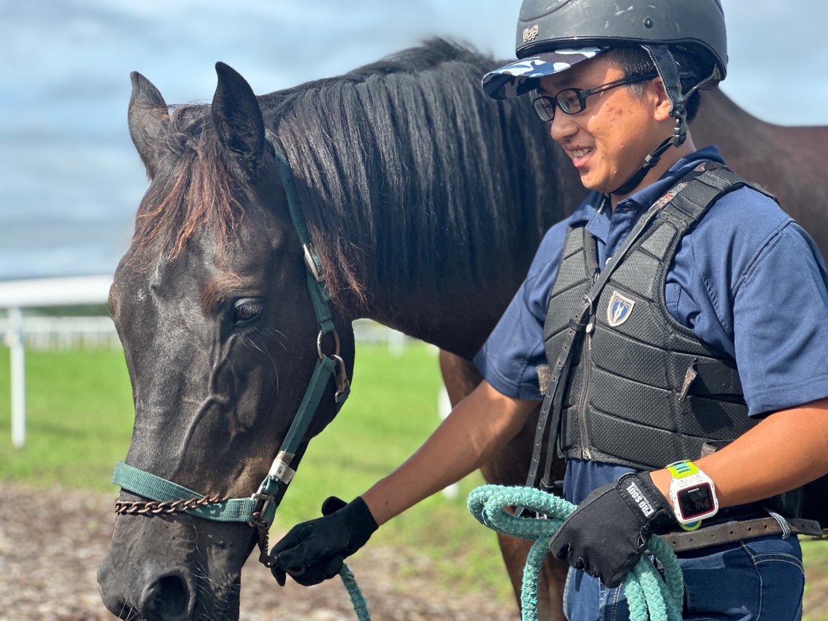 Jbba Hom おはよ!🌤️ #リンタ #おはようリンタ #JBBA研修 #45期生 #牧場 #競走馬 #BOKUJOB #ボクジョブ
