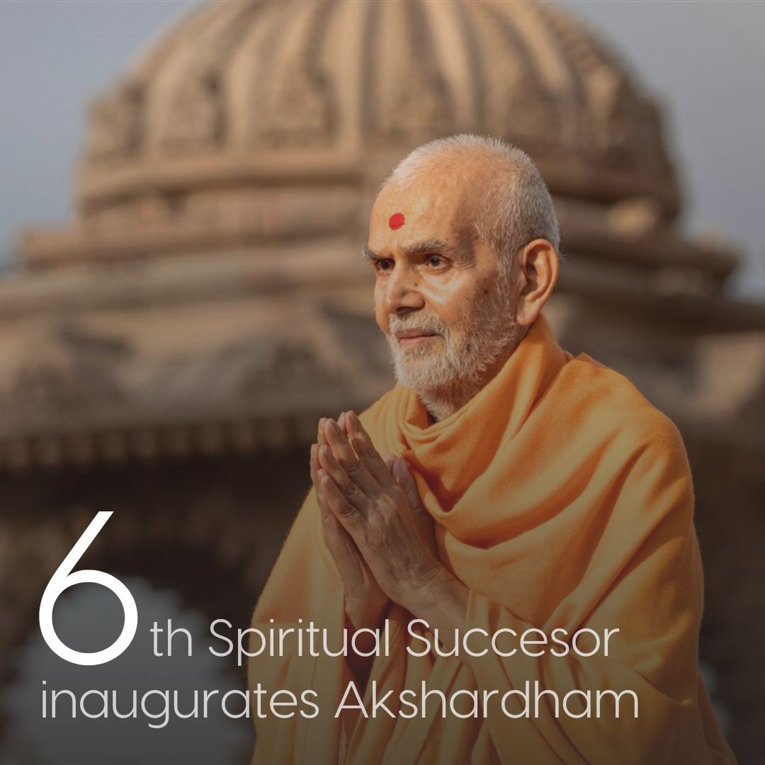 Only 6 days left until the grand inauguration of Akshardham! Get ready to witness the divine as the 6th spiritual successor of Bhagwan Swaminarayan, Mahant Swami Maharaj, blesses this sacred abode. The countdown to history continues! #AkshardhamOpening2023 #LegacyofInspiration