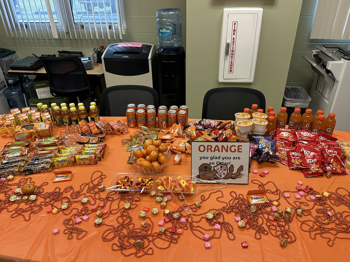 Mindfulness day to celebrate the winning Den for September! Orange you glad you are an Otter! 🧡 Do you peel the love tonight? #punny #lovemyjob #orangesnacks