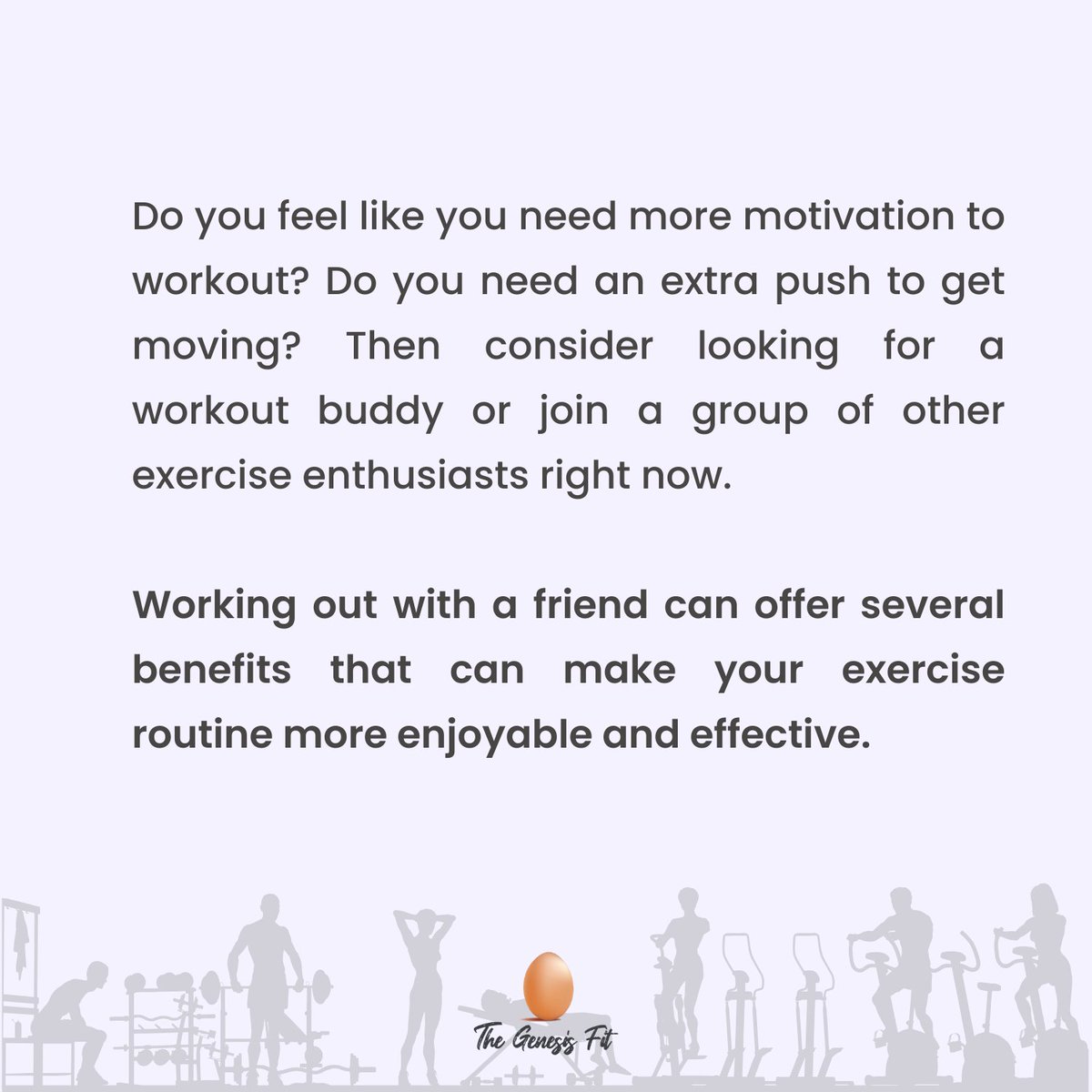 thegenesisfit's tweet photo. ๐คFitness is more fun with friends!
๐๏ธโโ๏ธ Check out these 5 reasons to team up for workouts.
๐ฌ Tag your workout buddy, and let's make sweating together a lifestyle! ๐ช#WorkoutWithFriends #MarshfieldGym #SweatTogether https://t.co/Cuw8ZXGncN