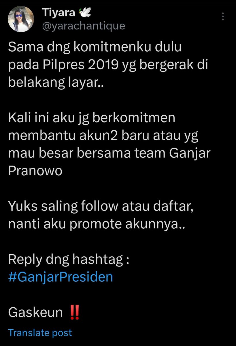 Yuks saling follow folback,
Satu suara dukung Ganjar Lebih Baik

<a href="/Eil_Thia/">Elisya</a>
<a href="/Zhamvel/">Ēlënt®️å 🅱️🅰️ōzài ♂️ ( サミュエル)</a>
<a href="/B1nt4ng_K1r4r4/"> 𝕭𝖎𝖓𝖙𝖆𝖓𝖌 𝕶𝖎𝖗𝖆𝖗𝖆</a>
@Ganjar_Andika08
<a href="/TJHoois/">Timm J 🕊️ 𝜋 🔥💥🚀</a>
<a href="/siregarferro___/">ferro</a>
<a href="/journalizm_/">~ 𝑳𝒊𝒗𝒊𝒂 🦋</a>
<a href="/RickyKardjono/">Ricky Kardjono 🇮🇩</a>
<a href="/MustBeeajah/">MustBeeajah</a>
<a href="/BambangSuharto/">Bambang Suharto</a>
<a href="/FayaAtika/">NiNG garis tengah</a>
<a href="/Aditriatmaja1/">Majapahit</a>
<a href="/nasiechie/">Nasikhi10🇮🇩🇮🇩🇮🇩</a>
<a href="/s4_mijo/">𝐌𝐈𝐉𝐎</a>
<a href="/BebyJoe88/">BebyJoe</a>

Repost ya 🙏

#01