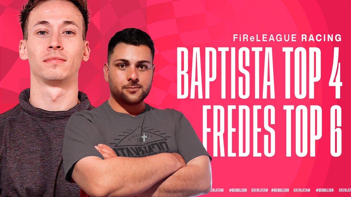 Nos mantuvimos en el podio en la segunda carrera, y con esta terminamos el día de #FiReLEAGUERacing 🏁🏎️

4⃣🏅 @JulianBaptista1 
6⃣🏅 <a href="/fredessss/">fredes</a> 

#BeBullish 🐂