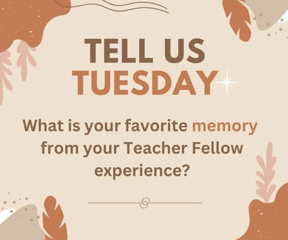 Texas State Teacher Fellows tweet media