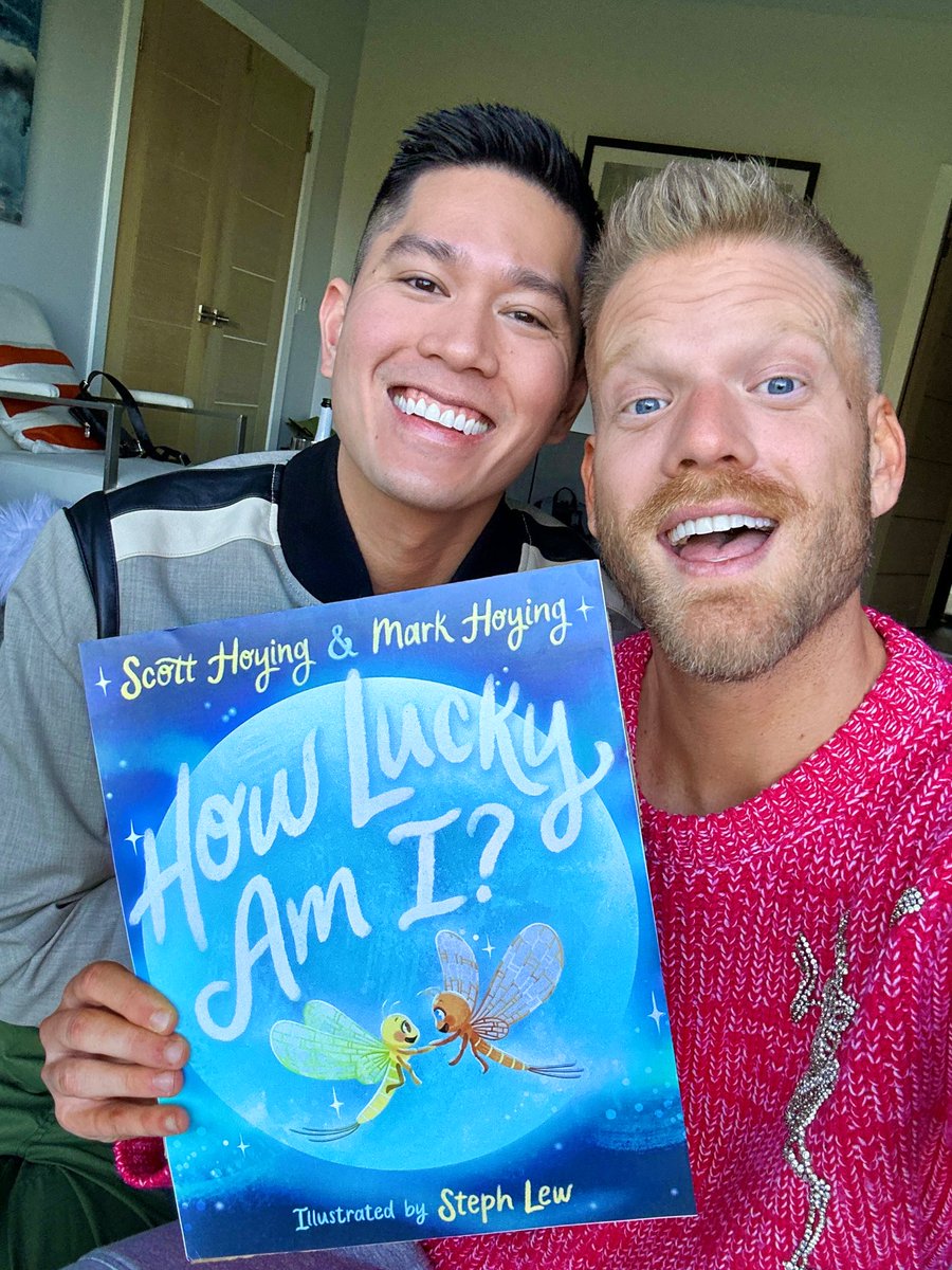 MY HUSBAND MARK AND I HAVE A COVER FOR OUR DEBUT PICTURE BOOK 😭 “How Lucky Am I?” is out in stores May 21, 2024!! you can pre-order here: bit.ly/3ZyIlmp 🥹🫶🏻