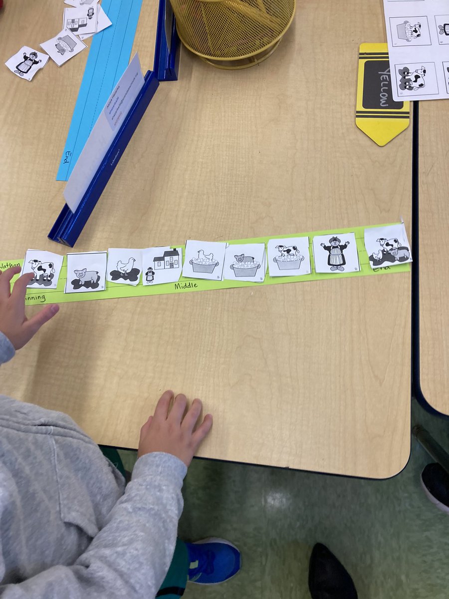 Reading and Retelling Mrs. Wishy-Washy with pictures and words! #kks #heathcotepride <a href="/Mrs_Kazanecki/">Mrs. Kazanecki</a>