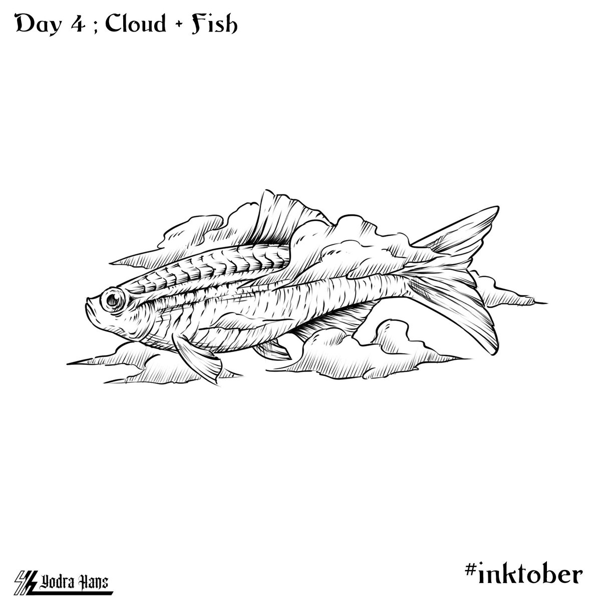 yodra_hans's tweet photo. Day 4
Cloud + Fish

#inktober #inktoberchallenge #inktober2023 #ink #inking #inkart #art #artwork #digitalart #digi #illustration #blackandwhite #inktoberday4 #cloud #fish #creature_feature https://t.co/gbYvWYO0me