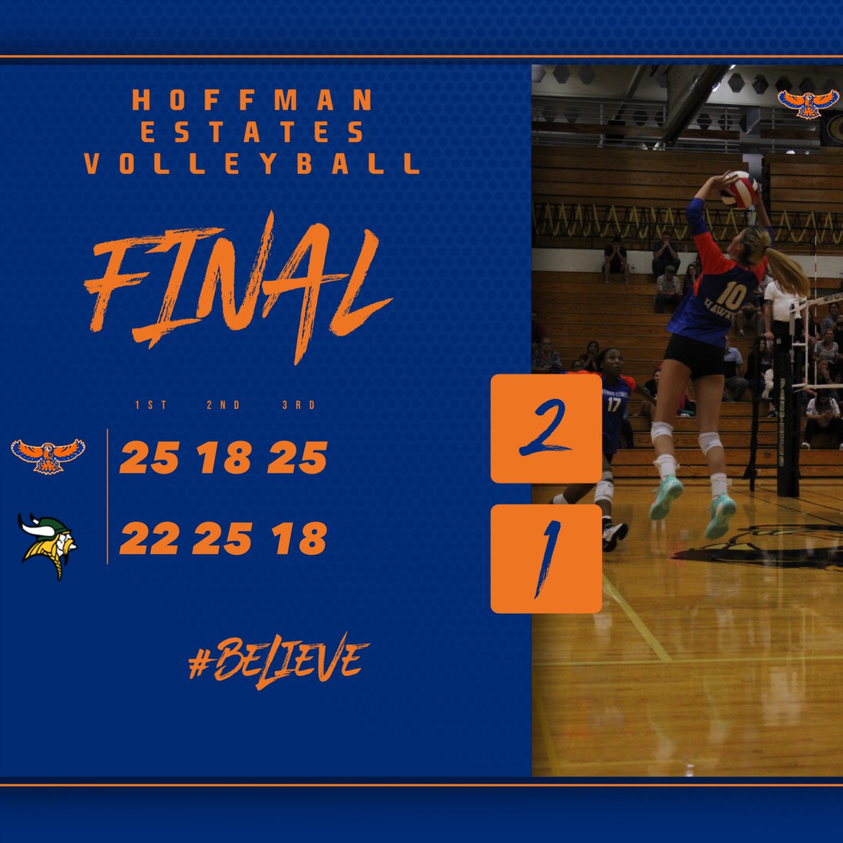 HEHSGirls_Vball's tweet image. The Hawks pick up a HUGE win against a very good Fremd team!! The Hawks improve to 16-8 on the season! #BELIEVE