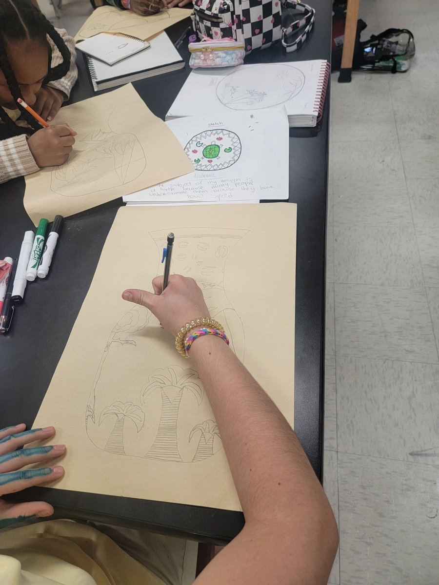 WolfPackArtWMS's tweet photo. Our student artists have been busy working on their Hispanic Heritage Month artwork. Can't wait to see the finished pieces. 🎨 
@Welch_WolfPack
#WMSWolfPack #WolfPackArt #WMSArtRocks #HispanicHeritageMonth2023 https://t.co/zcV7bYfVB3
