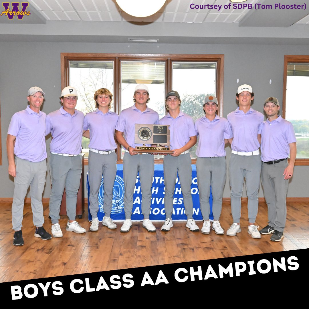 𝐂𝐥𝐚𝐬𝐬 𝐀𝐀 𝐁𝐨𝐲𝐬 𝐆𝐨𝐥𝐟 𝐓𝐞𝐚𝐦 𝐂𝐡𝐚𝐦𝐩𝐢𝐨𝐧

A storied program returns to the top!

Watertown wins their first team title since 1971 🙌

#SDPreps