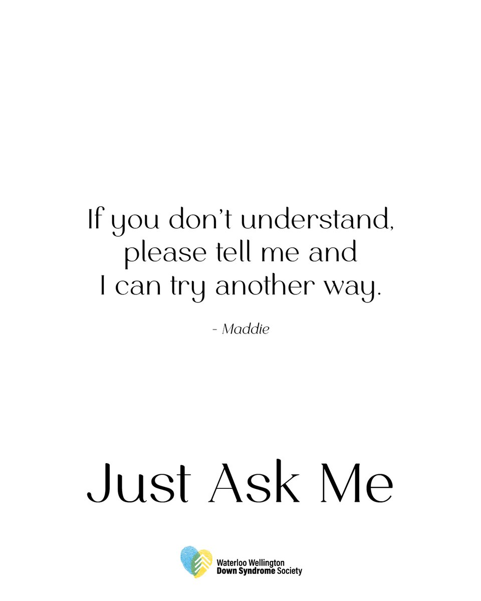 WWDSS_WWDSS's tweet photo. Just Ask Me - Maddie
#JustAskMe #Capable #SeeTheAbility #DownRightCapable #WWDSS #OneForTheWall #DownSyndromeAwareness #DownSyndromeAcceptance #DownRightPerfect #WouldntChangeAThing #T21 #Trisomy21 #DownRightWorthy #Worthy #UpSyndrome #ShoutTheirWorth #DontLimitMe #DesignerGenes https://t.co/aHOH7uPSvV